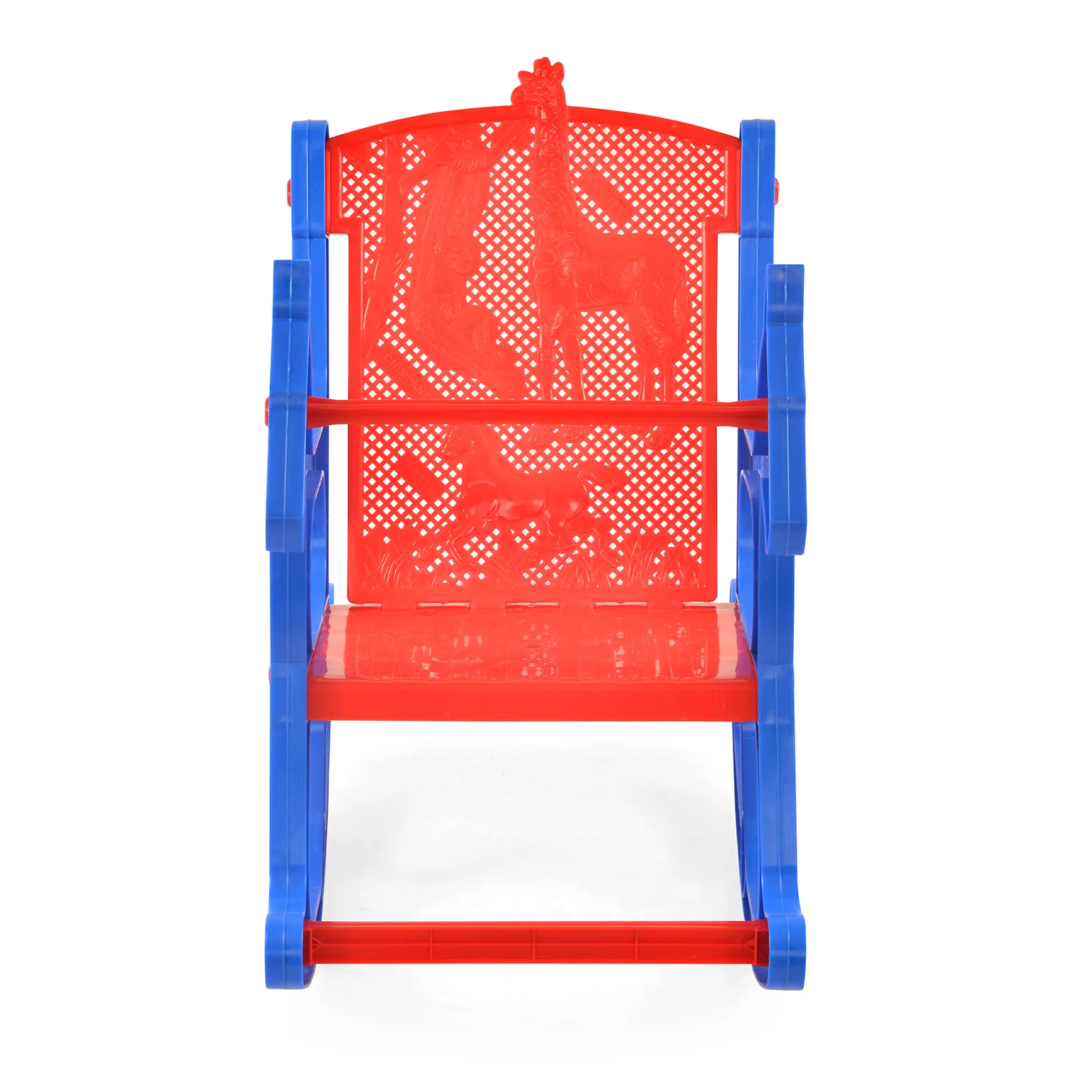 Nilkamal Toy Jungle Plastic Kids Arm Chair (Blue / Red) - Image 3