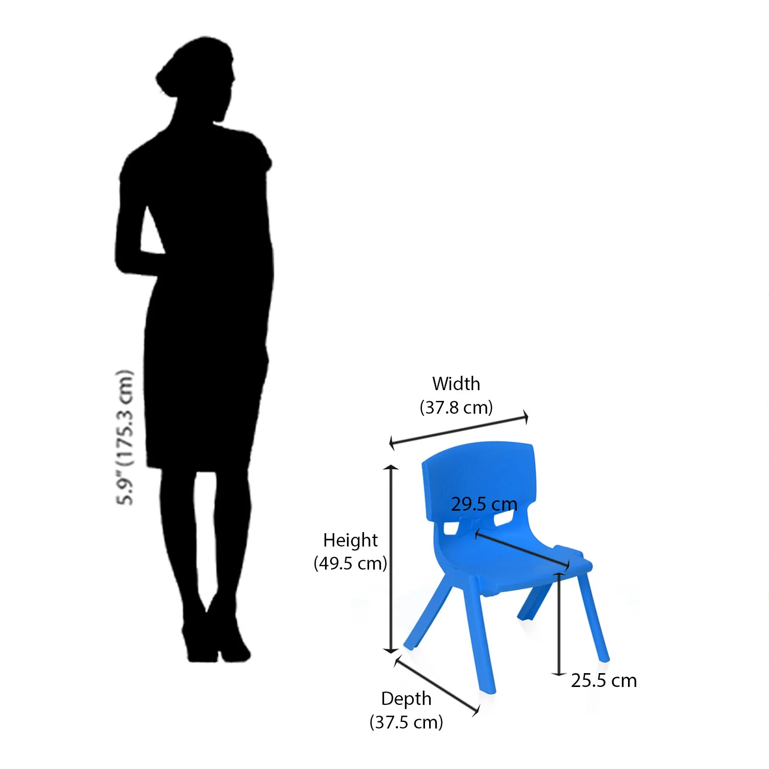 Nilkamal TOYCHR5260NW Plastic Baby Armless Chair - Image 17