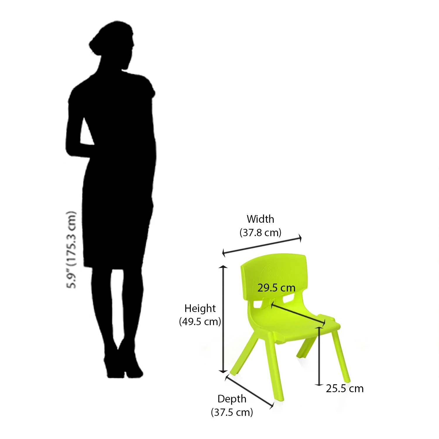 Nilkamal TOYCHR5260NW Plastic Baby Armless Chair - Image 26