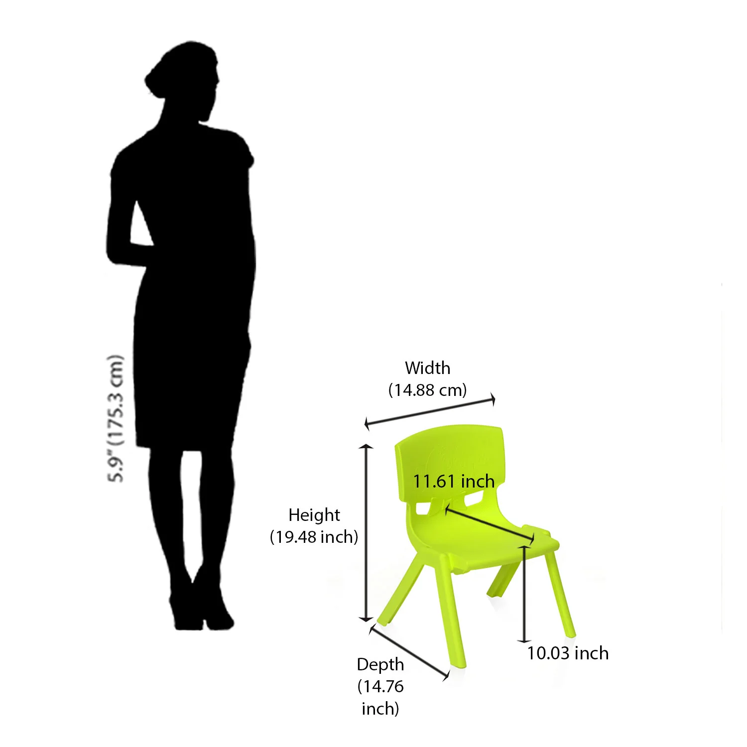 Nilkamal TOYCHR5260NW Plastic Baby Armless Chair - Image 27