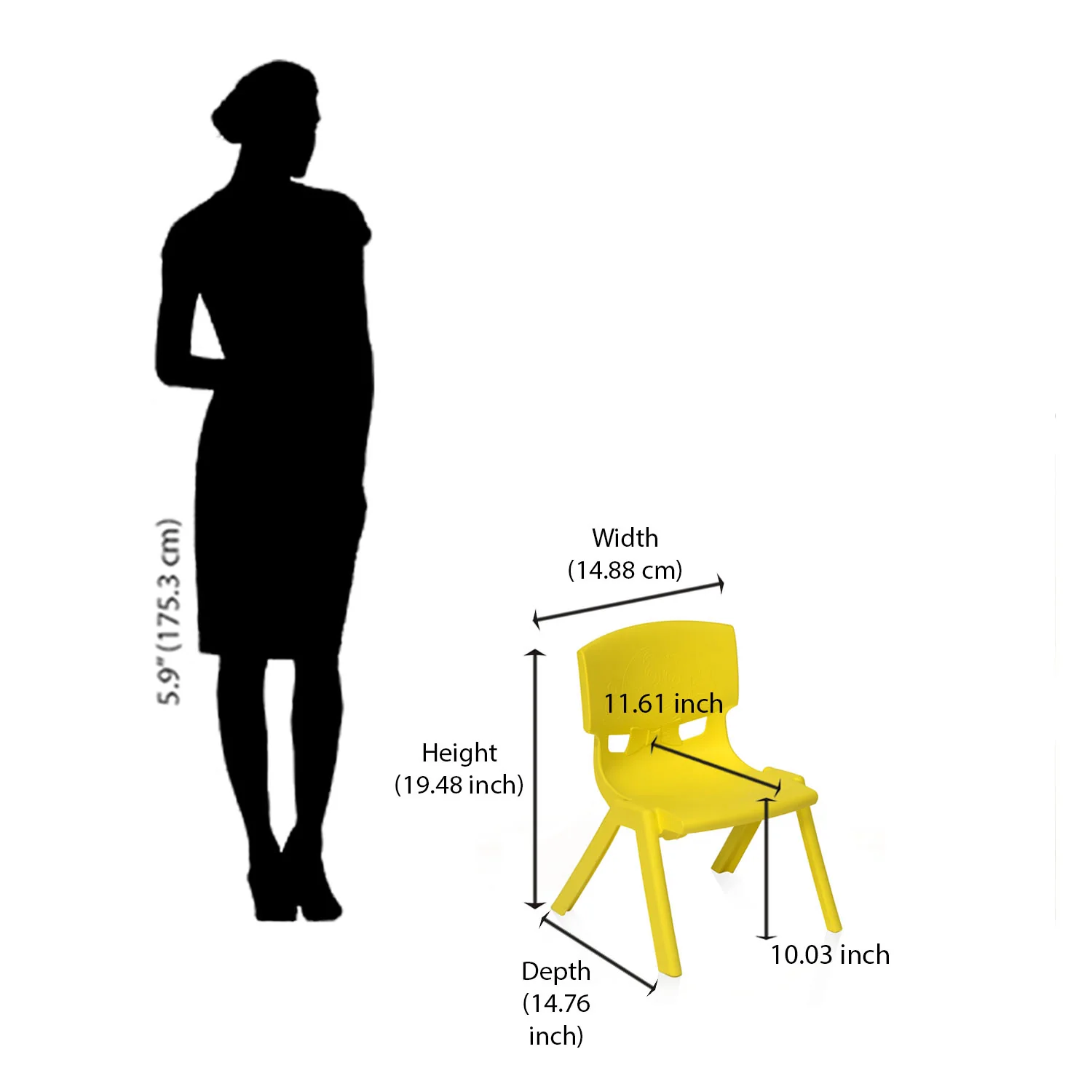 Nilkamal TOYCHR5260NW Plastic Baby Armless Chair - Image 36