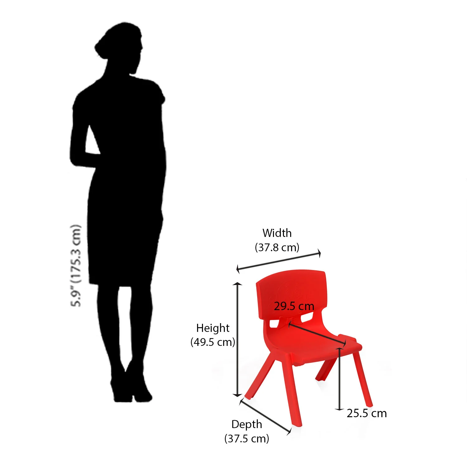 Nilkamal TOYCHR5260NW Plastic Baby Armless Chair - Image 8