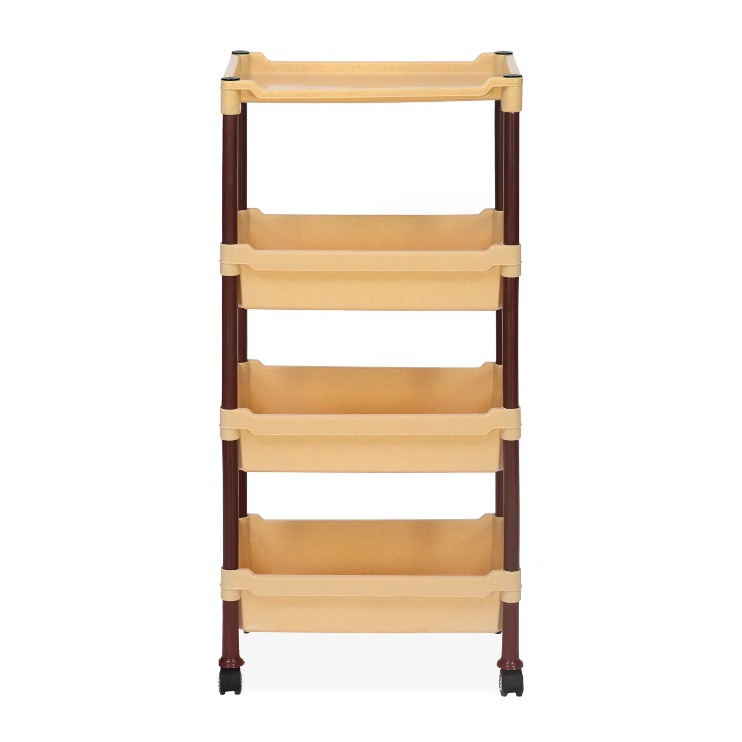 Nilkamal Trolley 23 (Maroon and Marble Beige) - Image 4