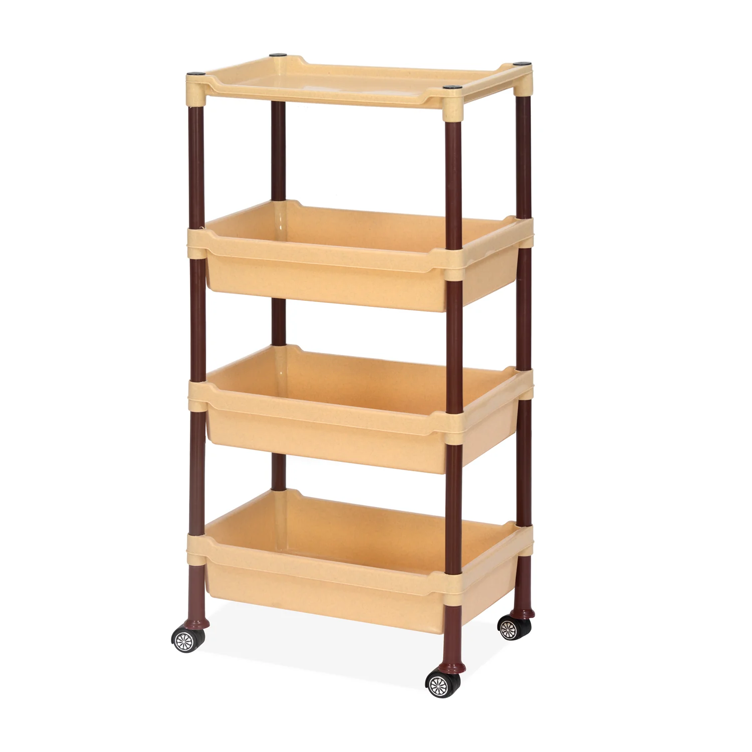 Nilkamal Trolley 23 (Maroon and Marble Beige) - Image 5