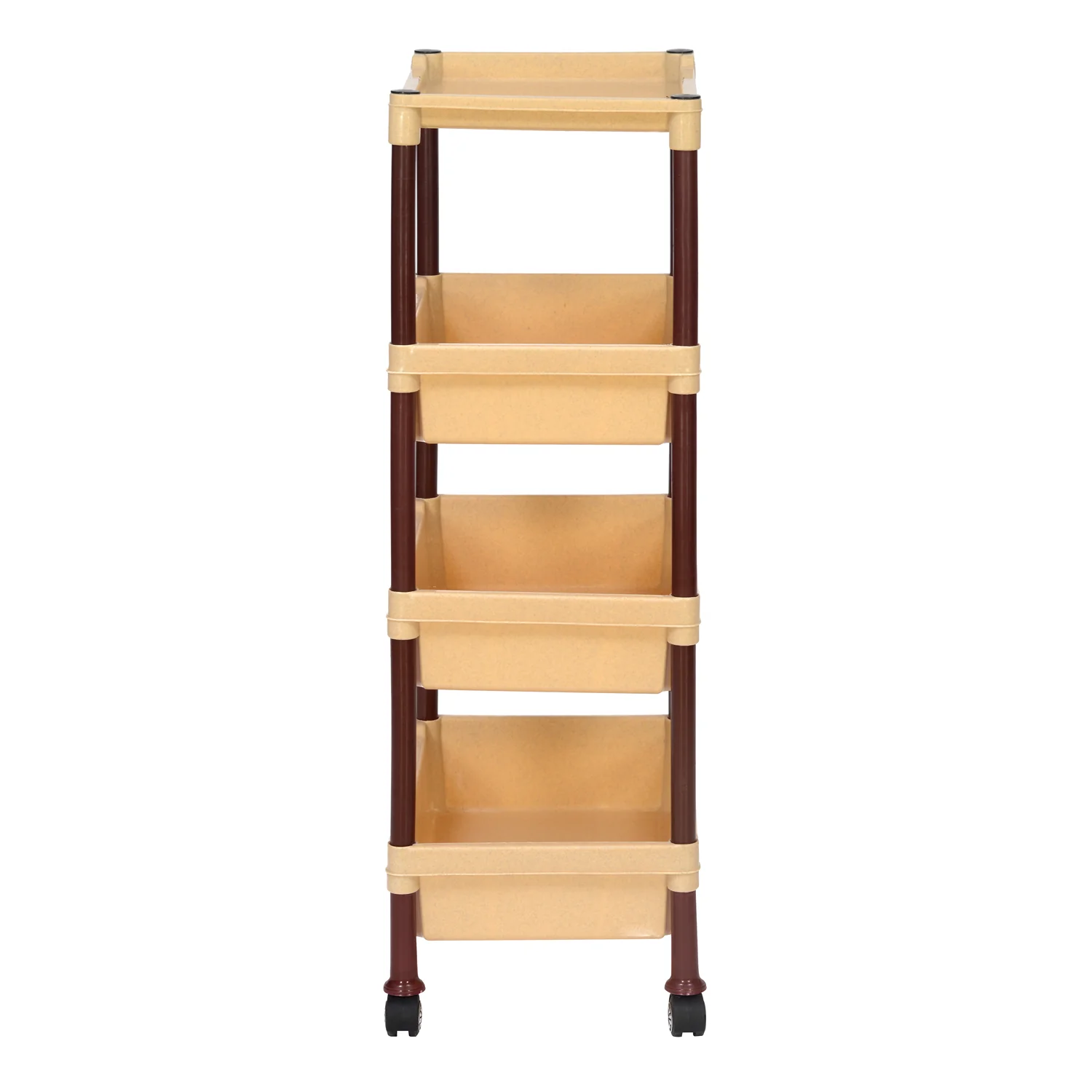 Nilkamal Trolley 23 (Maroon and Marble Beige) - Image 6