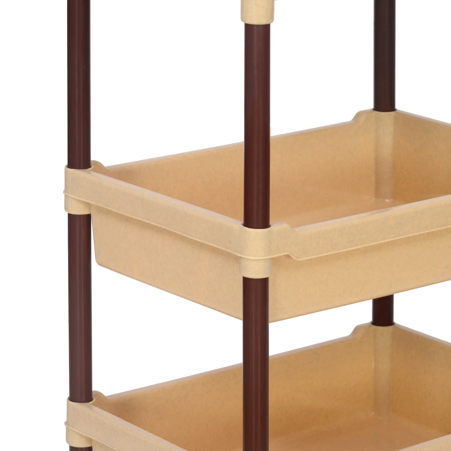 Nilkamal Trolley 23 (Maroon and Marble Beige) - Image 7