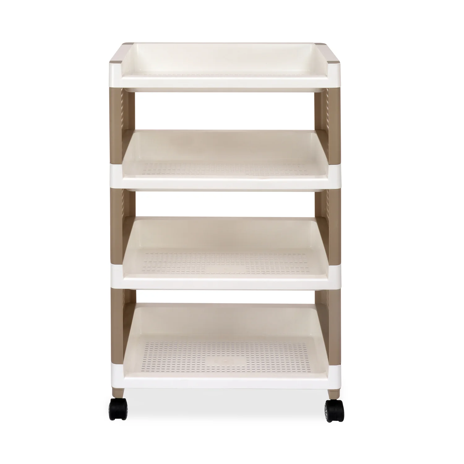 Nilkamal Trolley 25 (Milky White / Taupe Plaza) - Image 3