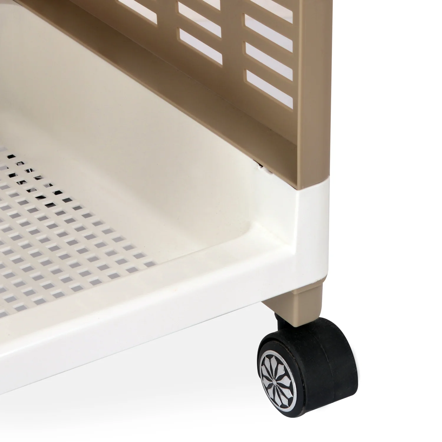 Nilkamal Trolley 25 (Milky White / Taupe Plaza) - Image 8