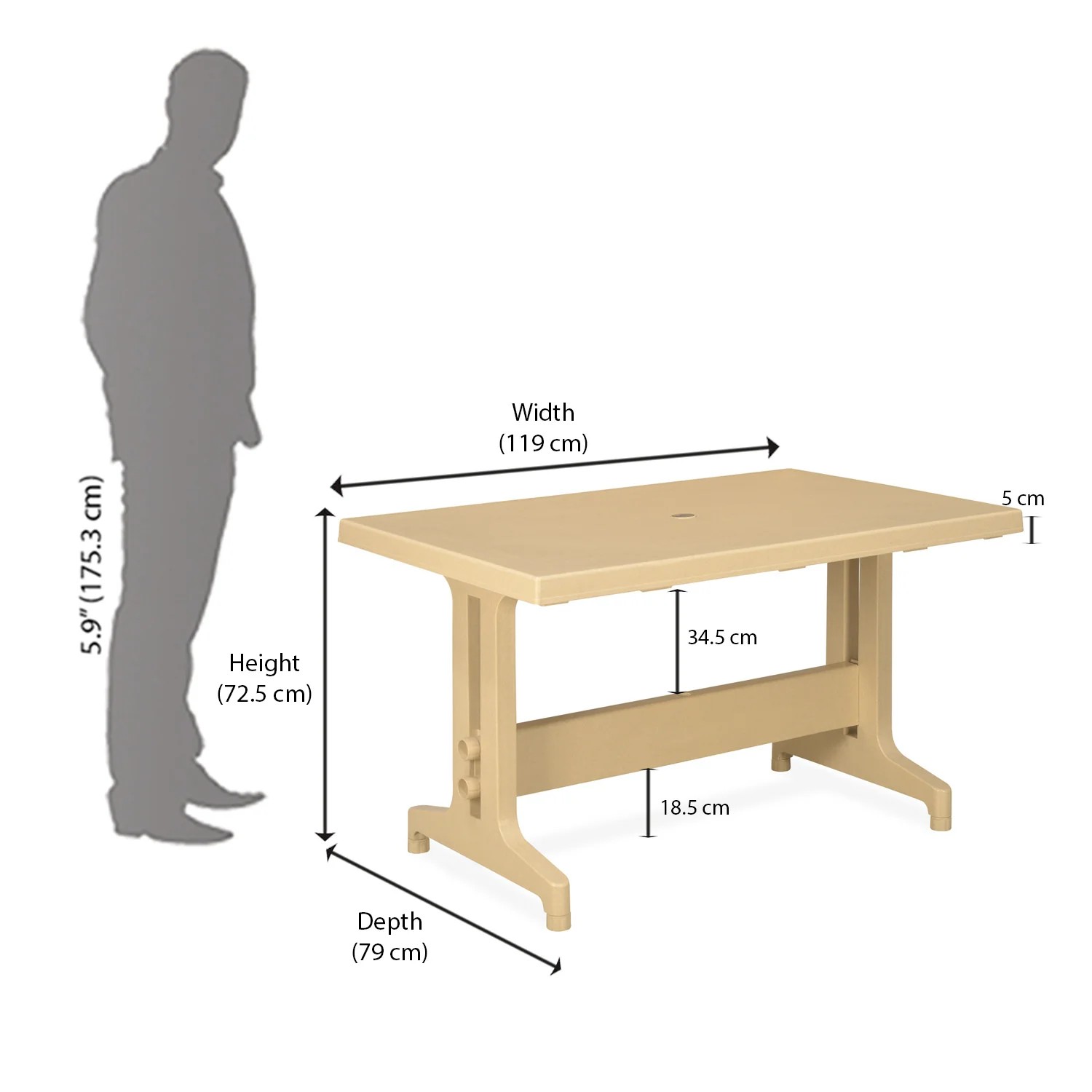 Nilkamal Ultima Dining Table - Image 10