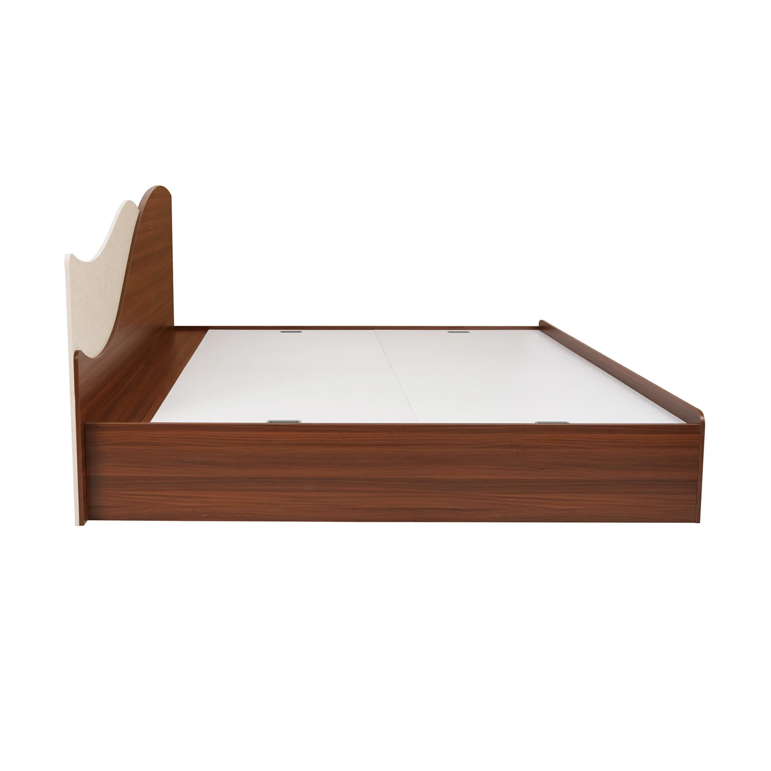 Nilkamal Wave Calipso King Bed With Storage (Classic Plank Walnut) - Image 4