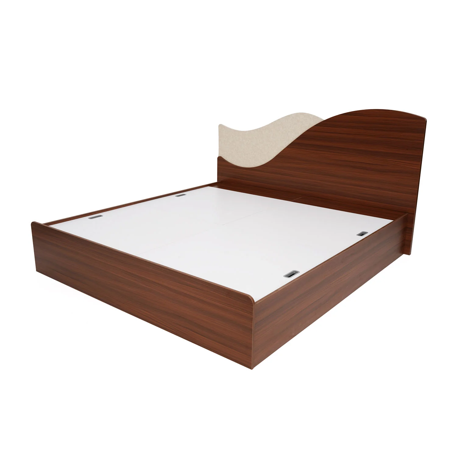 Nilkamal Wave Calipso King Bed With Storage (Classic Plank Walnut) - Image 5
