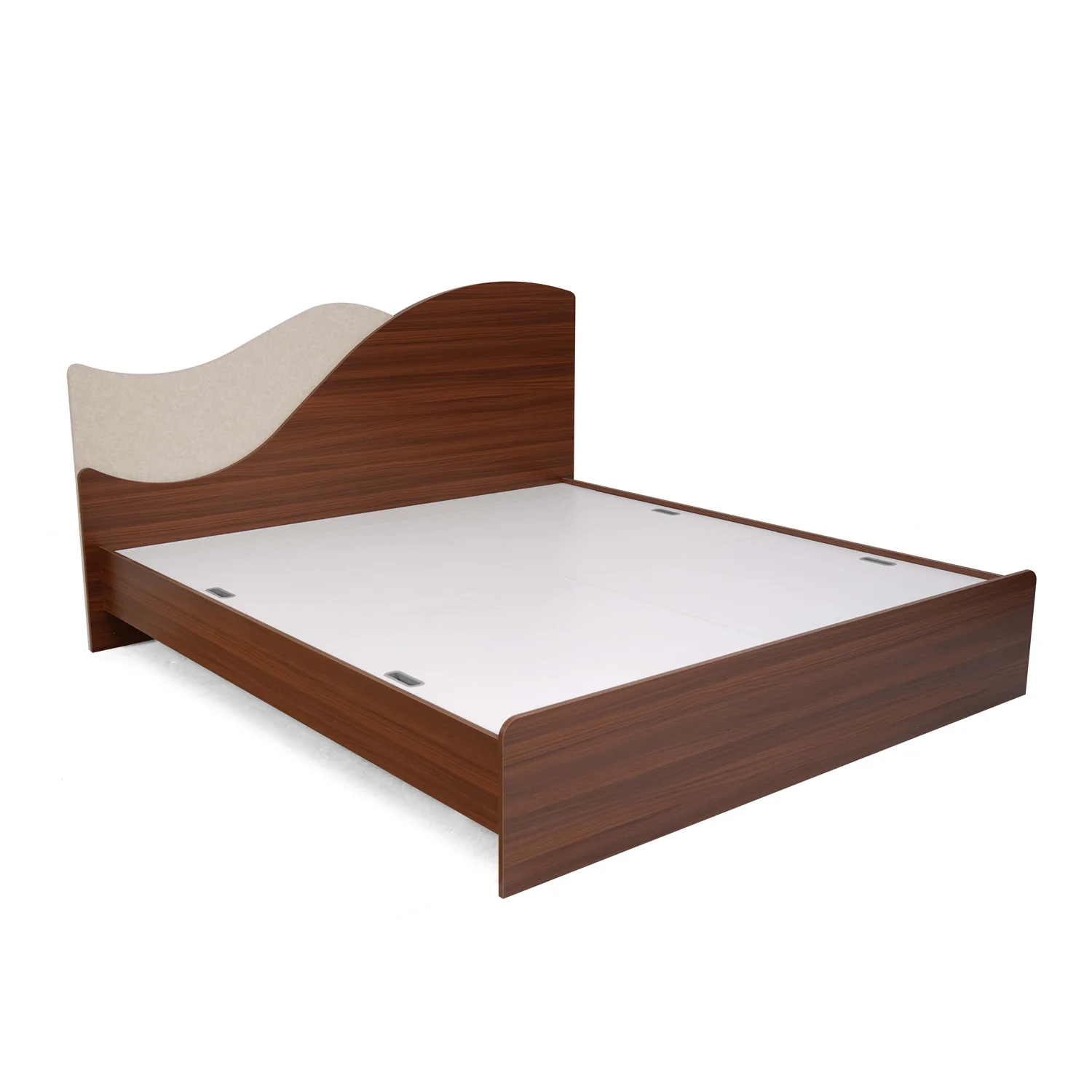 Nilkamal Wave Calipso King Bed Without Storage (Classic Plank Walnut) - Image 3