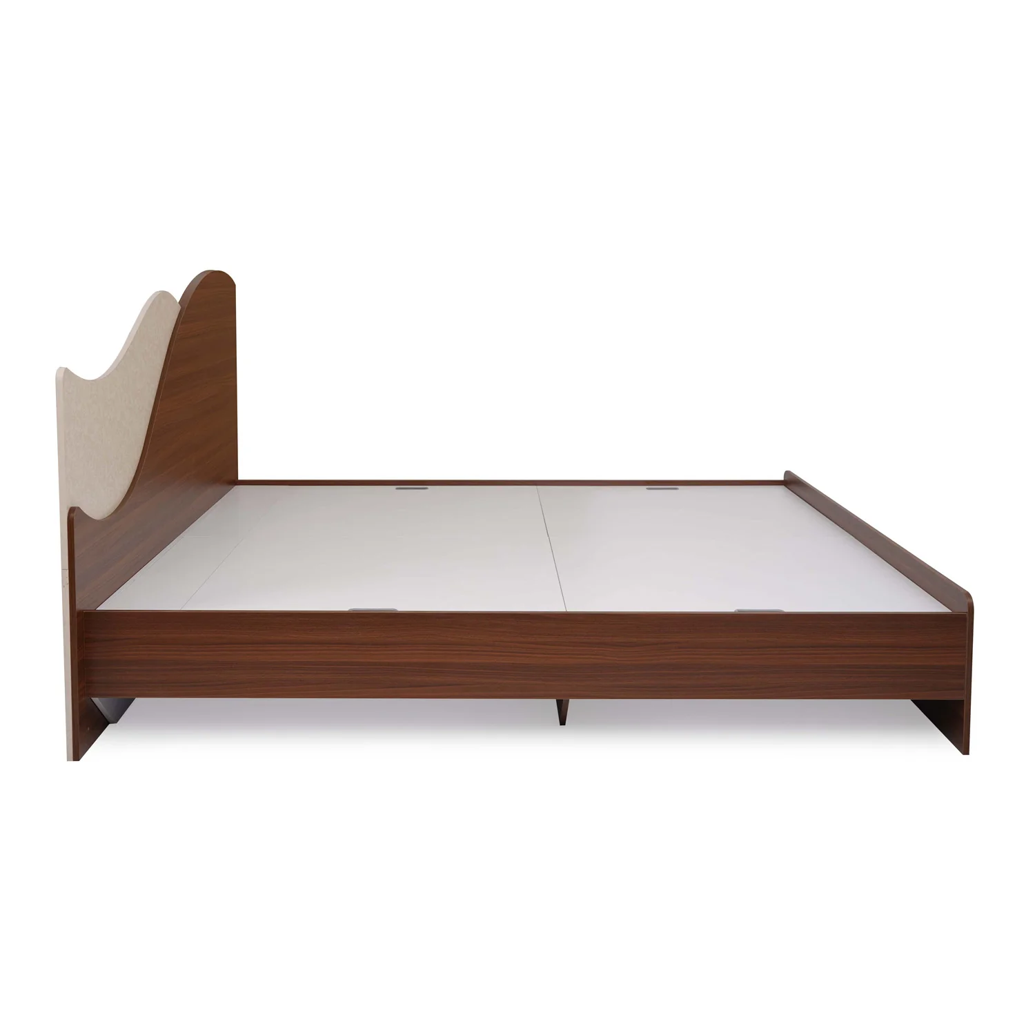 Nilkamal Wave Calipso King Bed Without Storage (Classic Plank Walnut) - Image 4