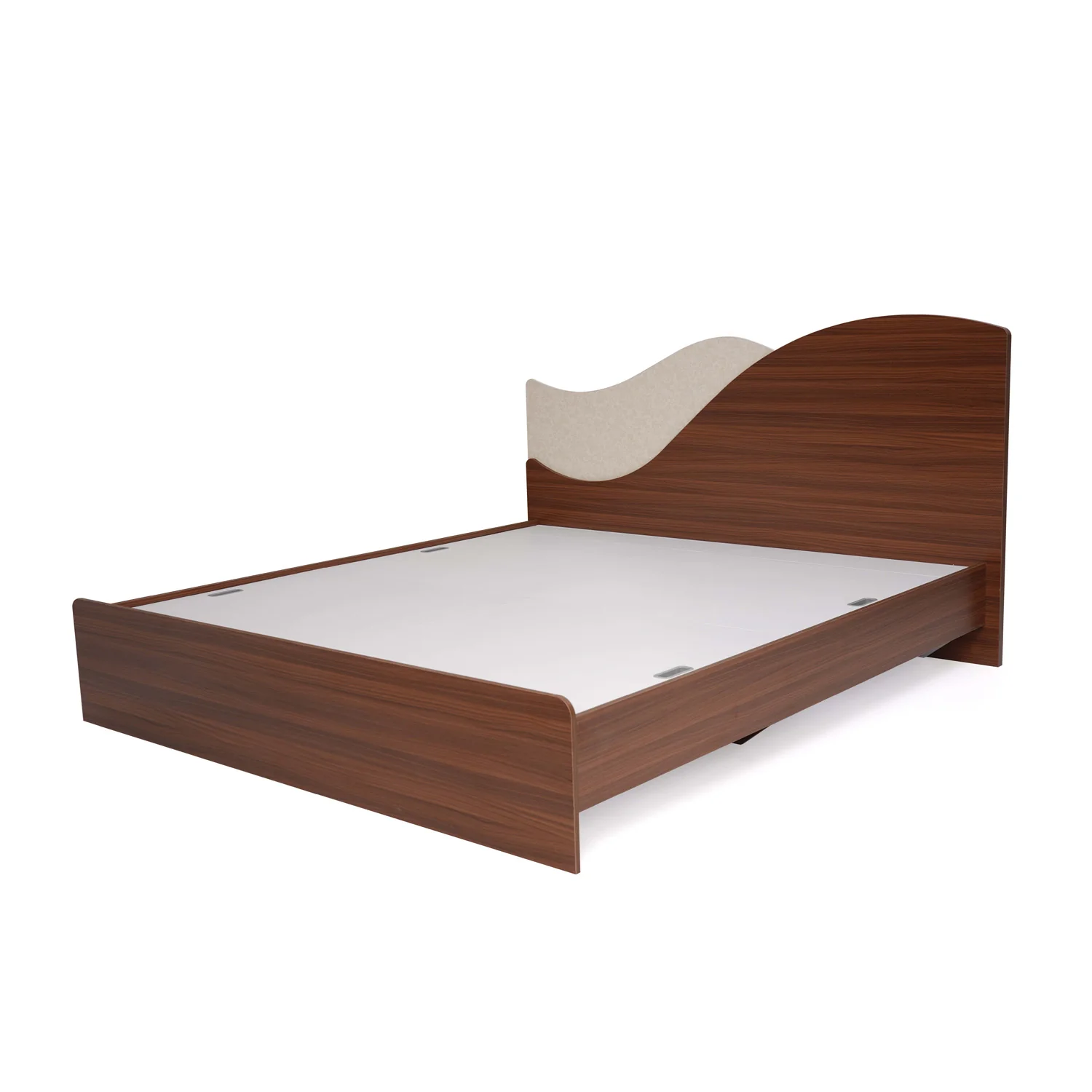 Nilkamal Wave Calipso King Bed Without Storage (Classic Plank Walnut) - Image 5
