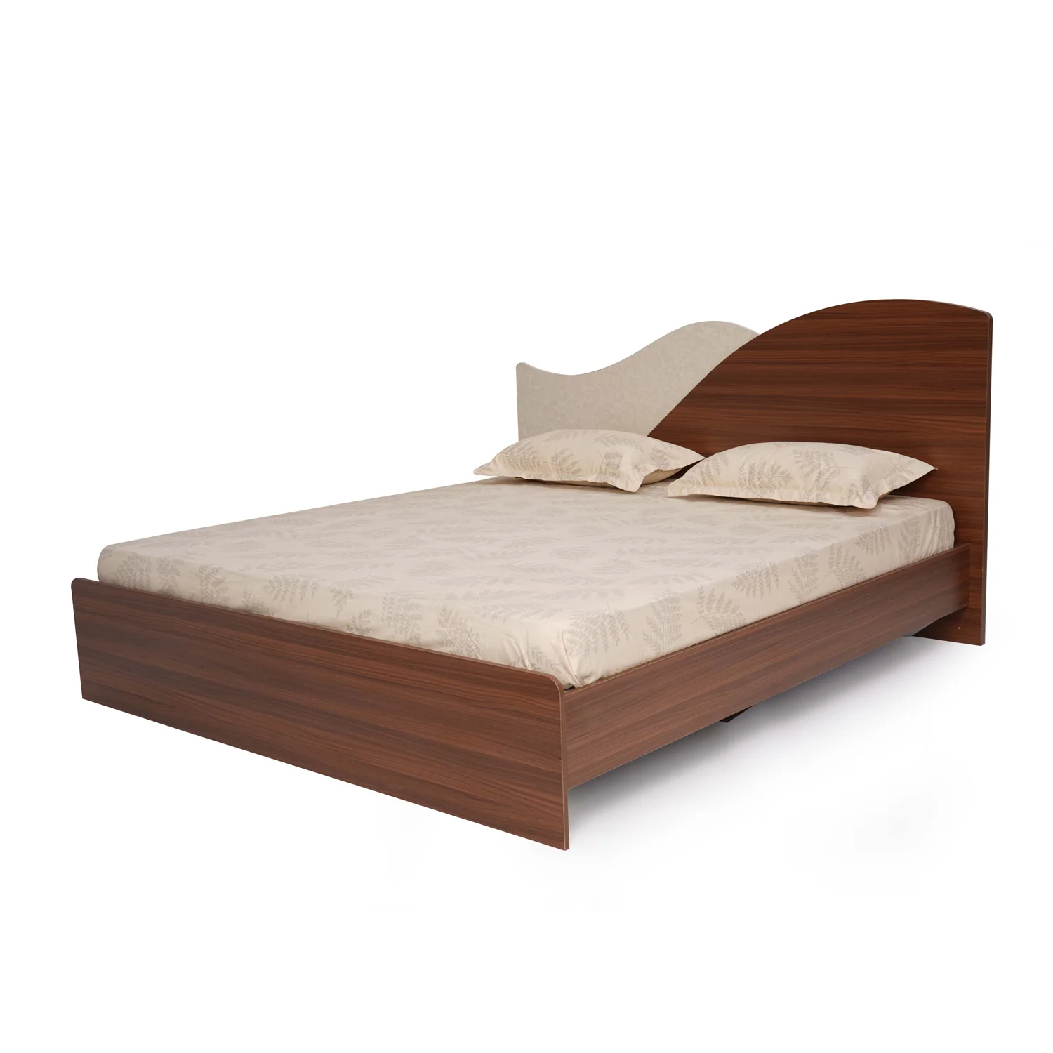 Nilkamal Wave Calipso King Bed Without Storage (Classic Plank Walnut) - Image 6