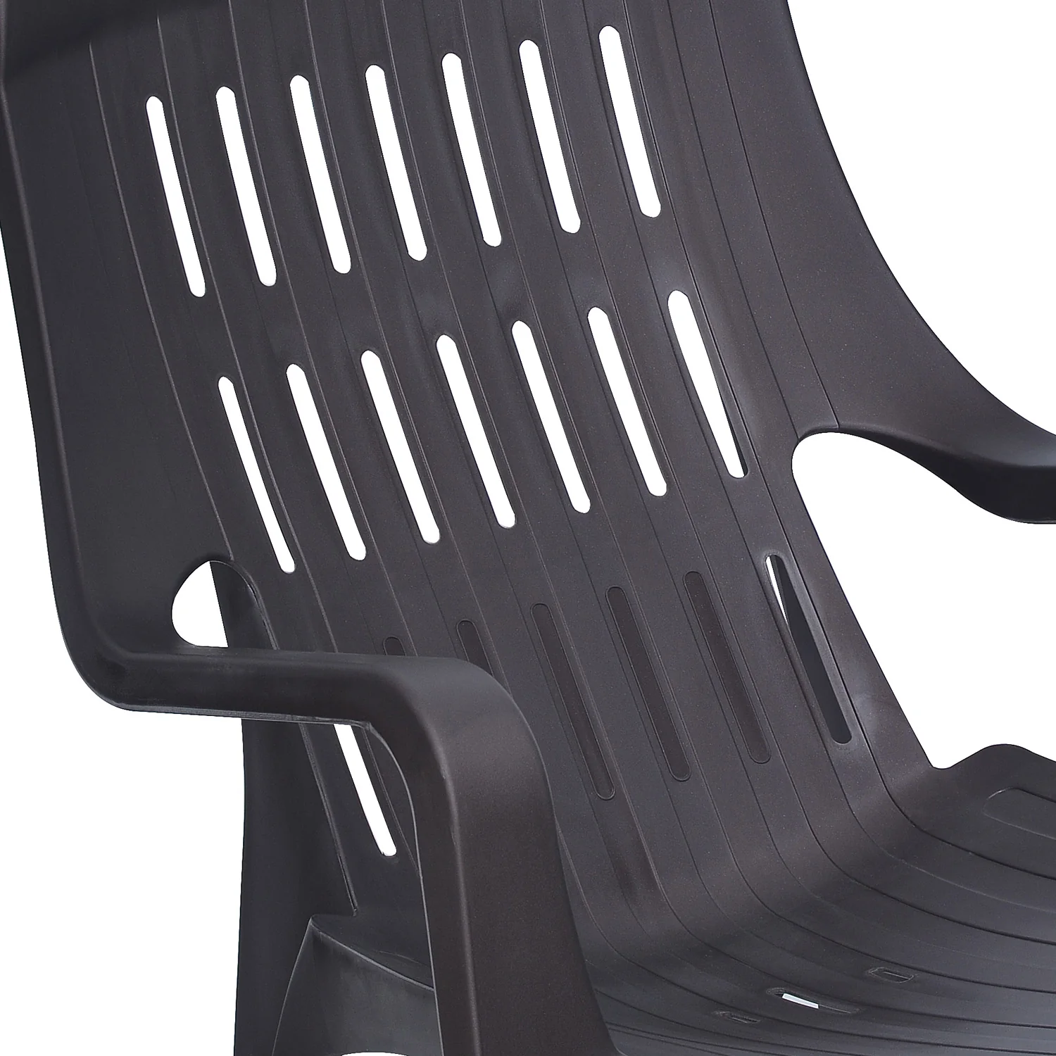 Nilkamal Weekender Plastic Arm Chair (Weathered Brown) - Image 9