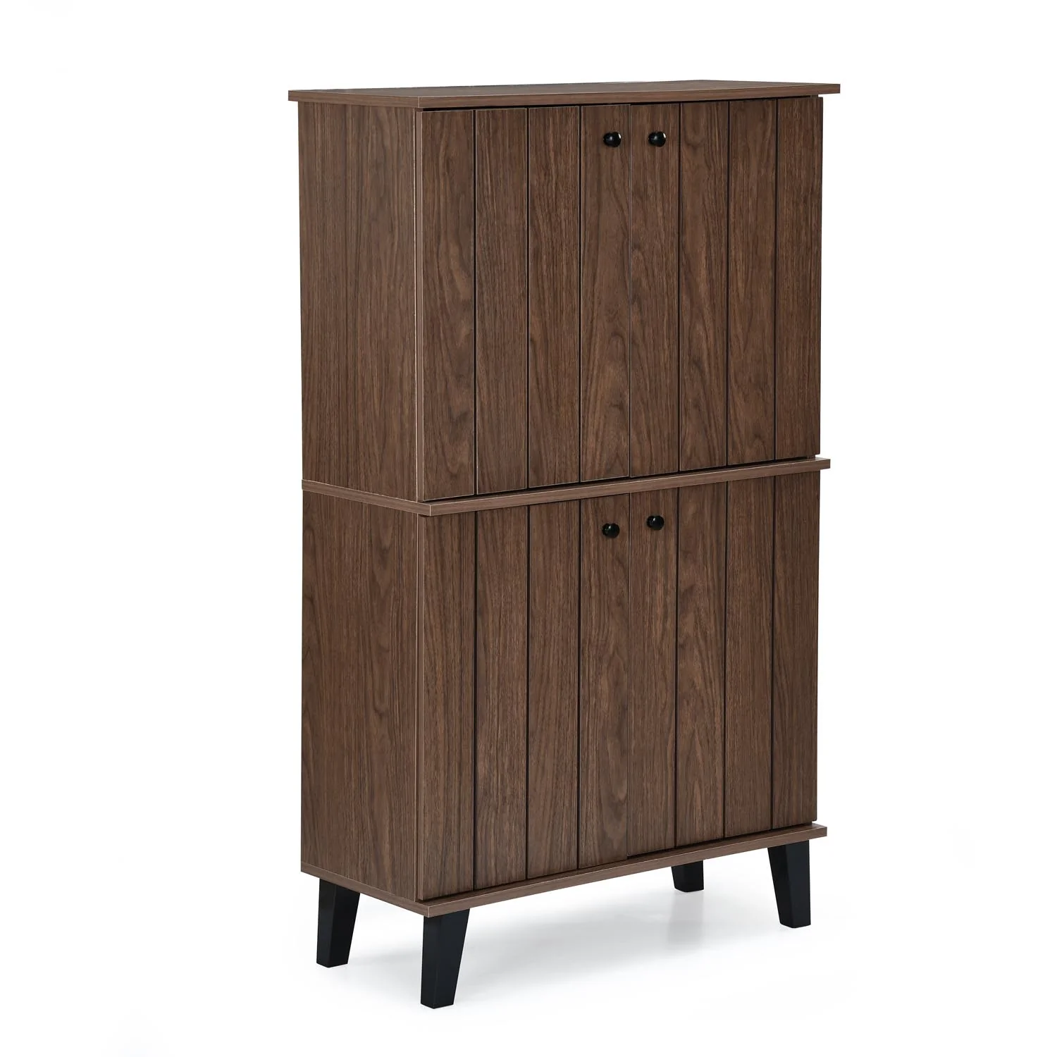 Nilkamal Wildon 4 Door Shoe Rack (Walnut) - Image 5