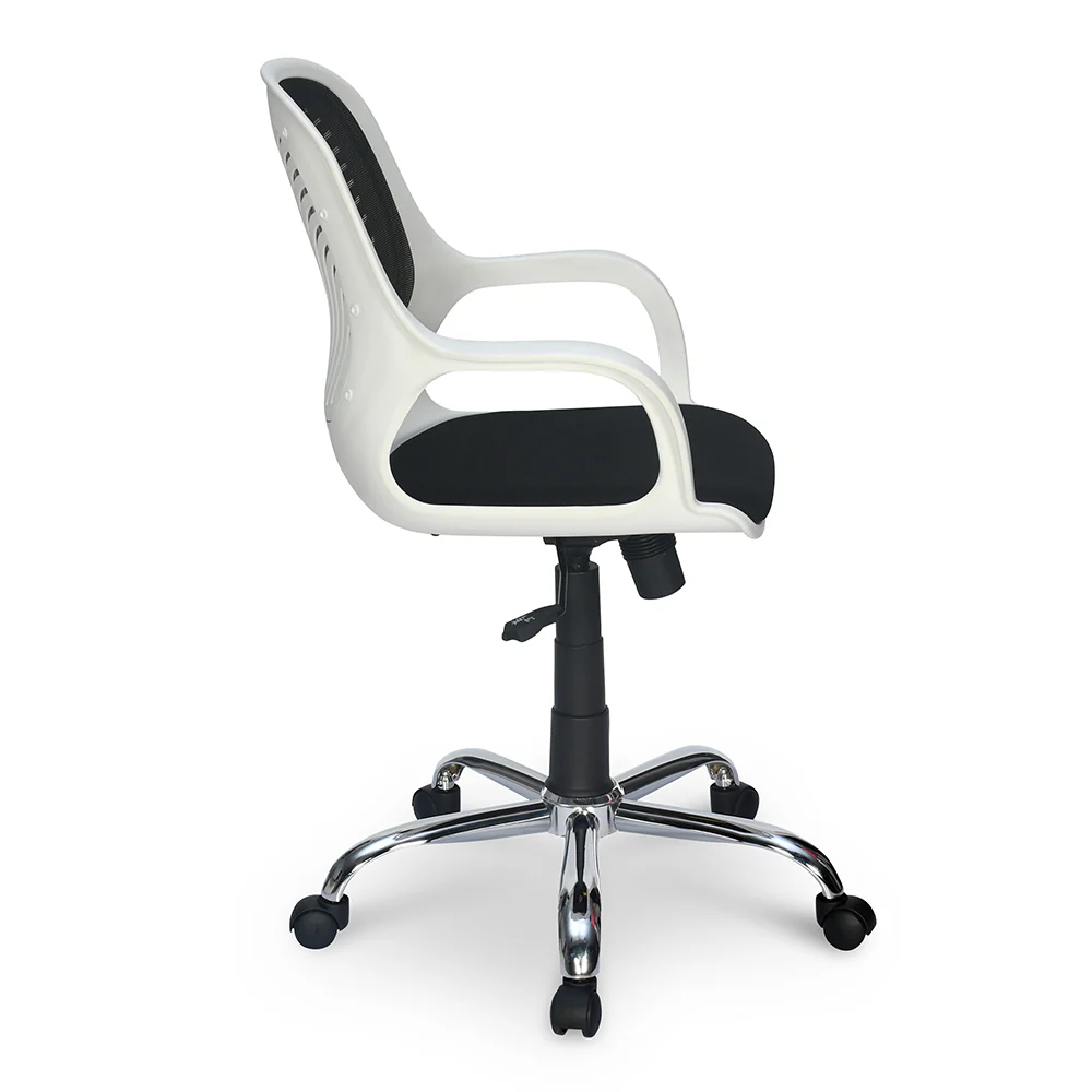 Nilkamal Yaris Mid Back Chrome Base Chair - Image 4
