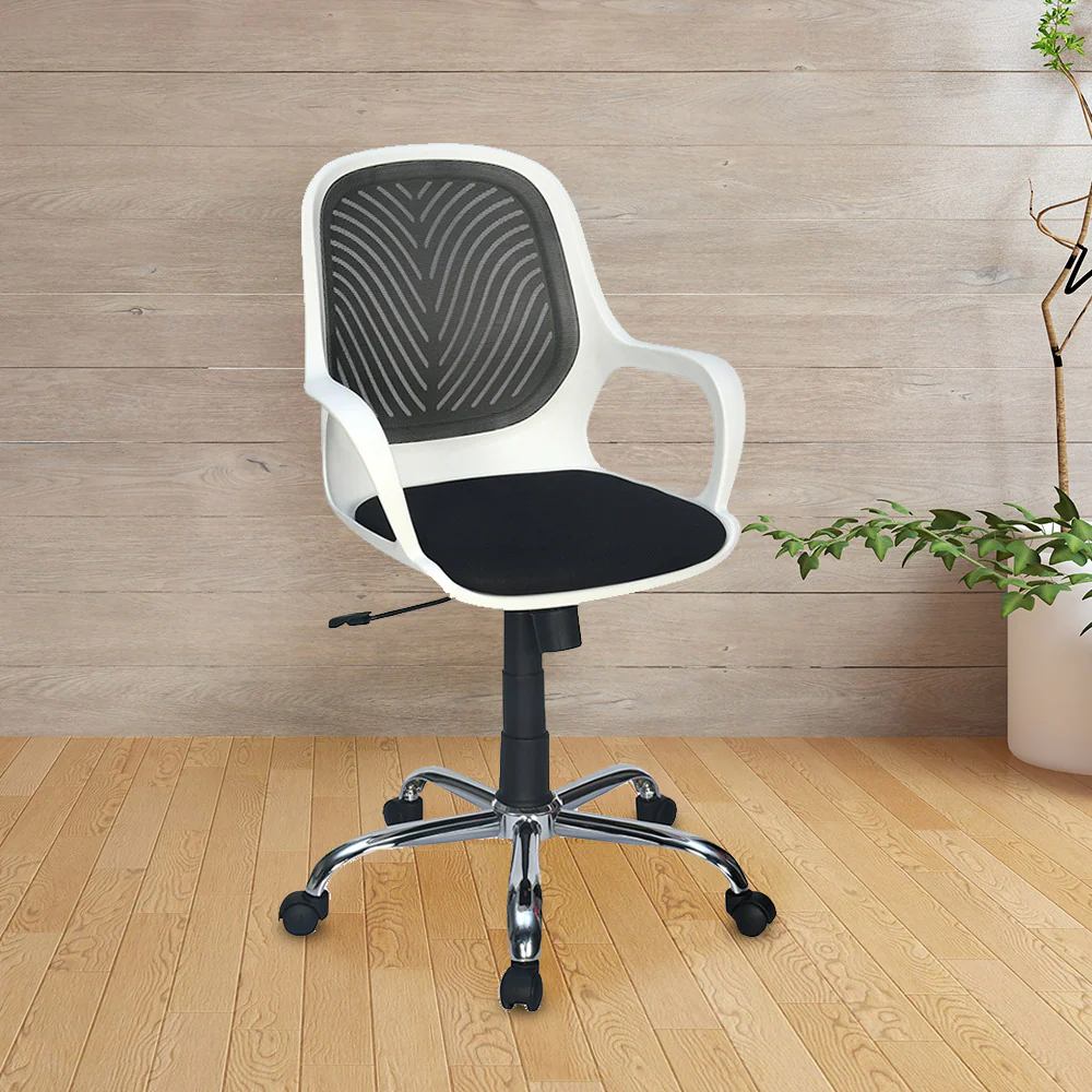 Nilkamal Yaris Mid Back Chrome Base Chair - Image 58