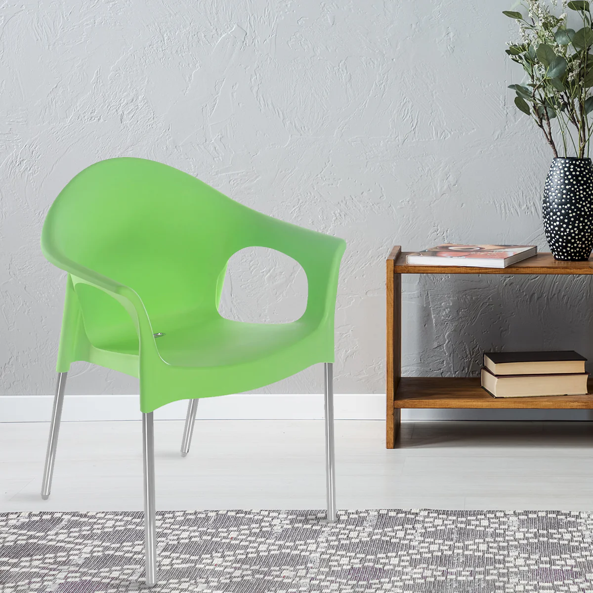 Nilkamal Novella 09 Plastic Arm Chair - Image 10